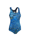 Traje de Baño Mujer Natación - Four Azul Marino Celeste