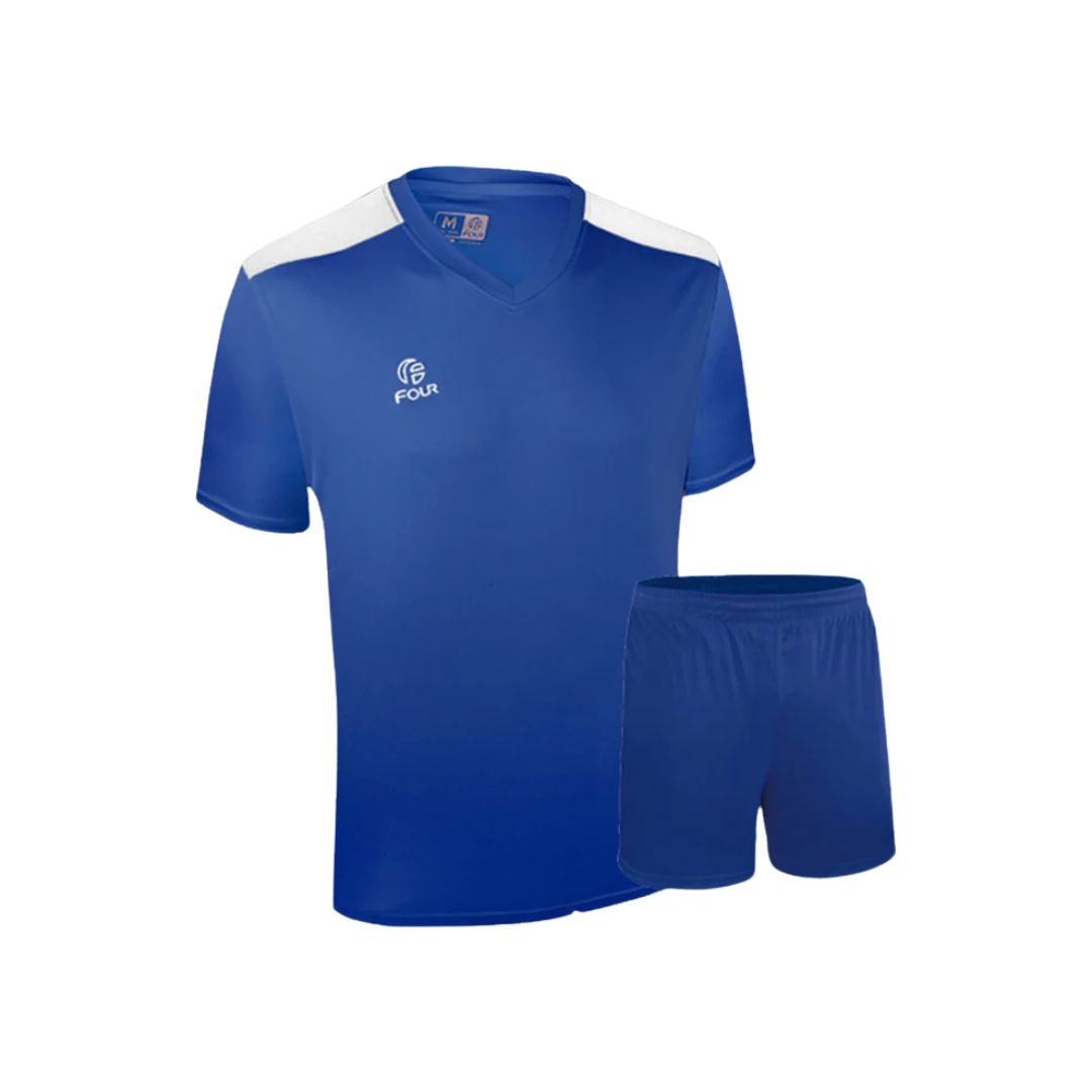 Camiseta de Futbol y Short - Azul Blanco - Four Palermo