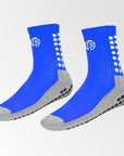 Calcetines Antideslizantes con Fibra de Bambú Azul Four