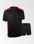 camsieta de futbol negro rojo palermo