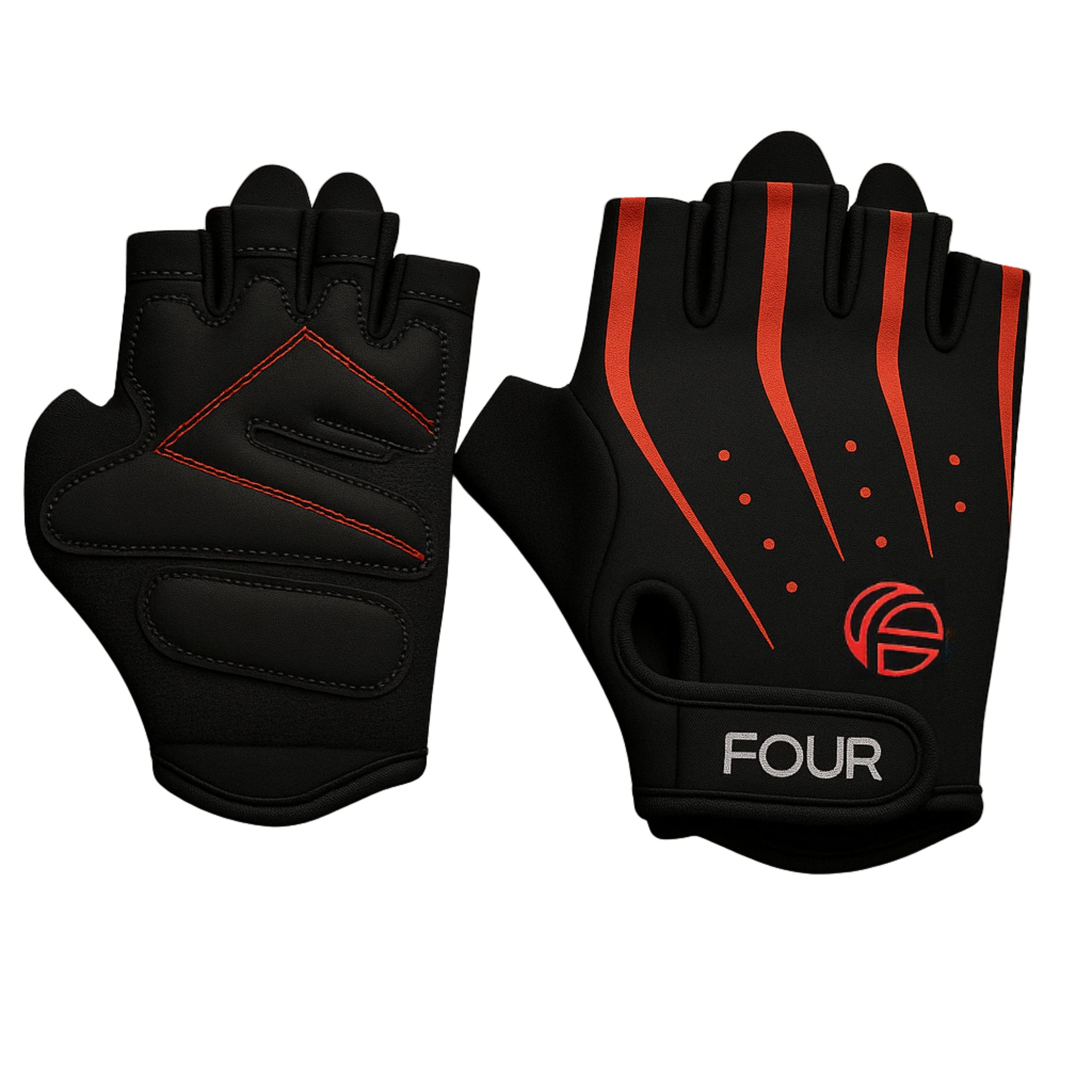 Guantes de Ciclismo sin dedos - Four Sublimado