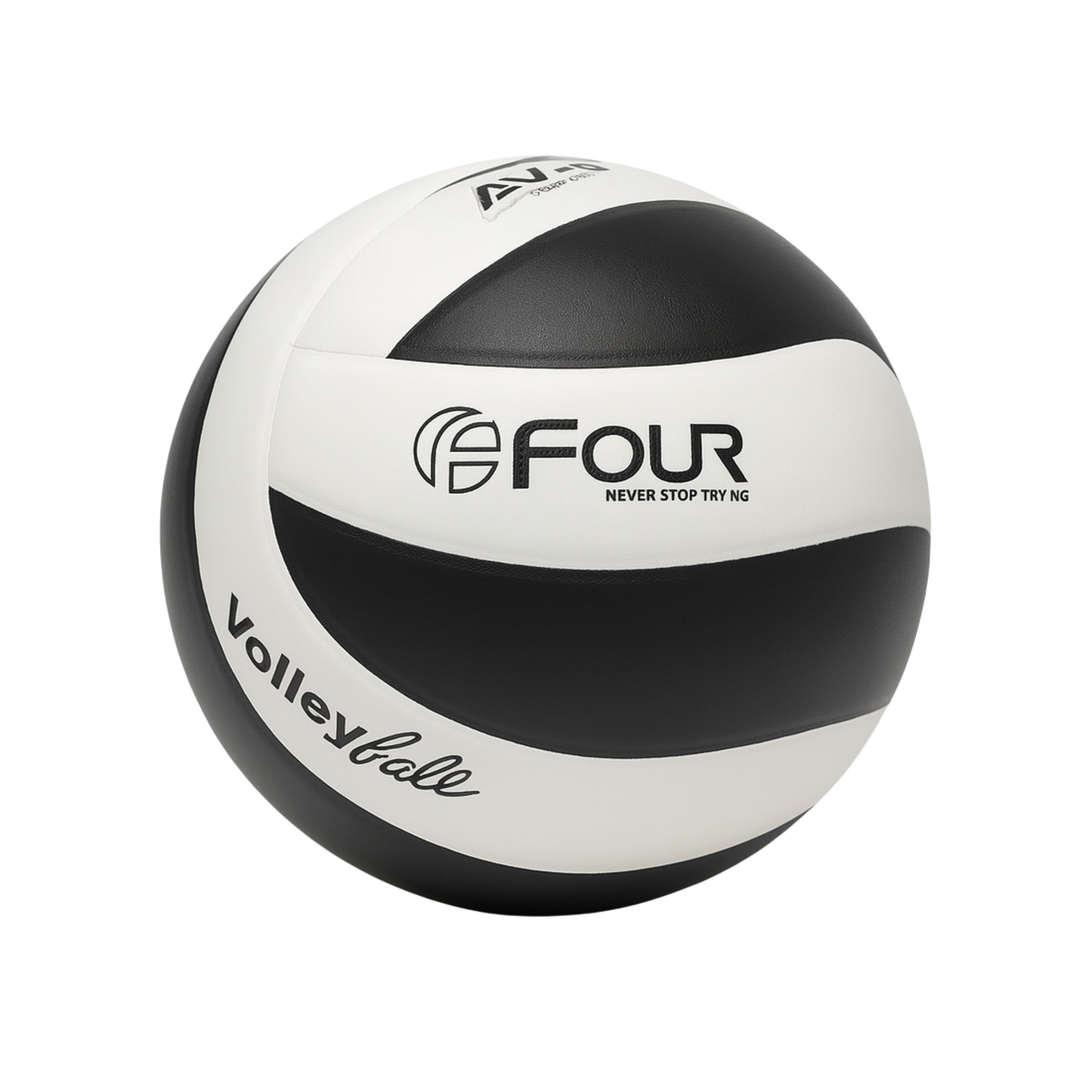 Balón de Voleibol Laminado N°5 Four Soft Match Negro Blanco