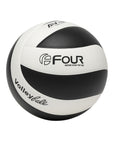 Balón de Voleibol Laminado N°5 Four Soft Match Negro Blanco