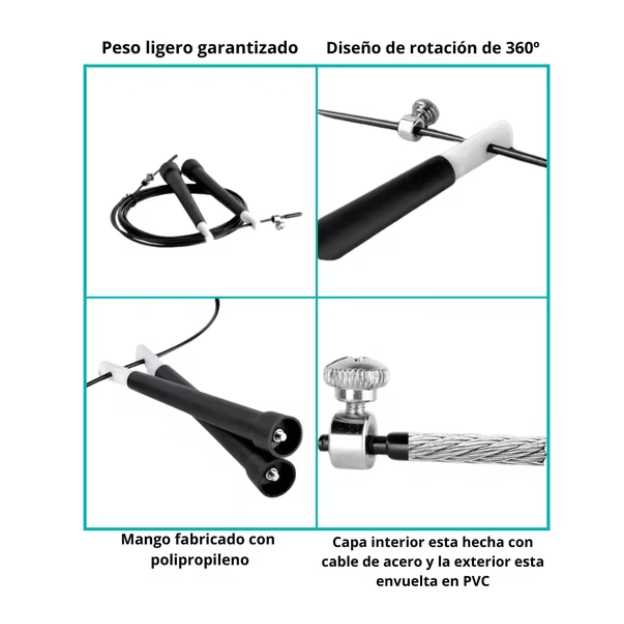 Cuerda Saltar Velocidad Crossfit 3mts