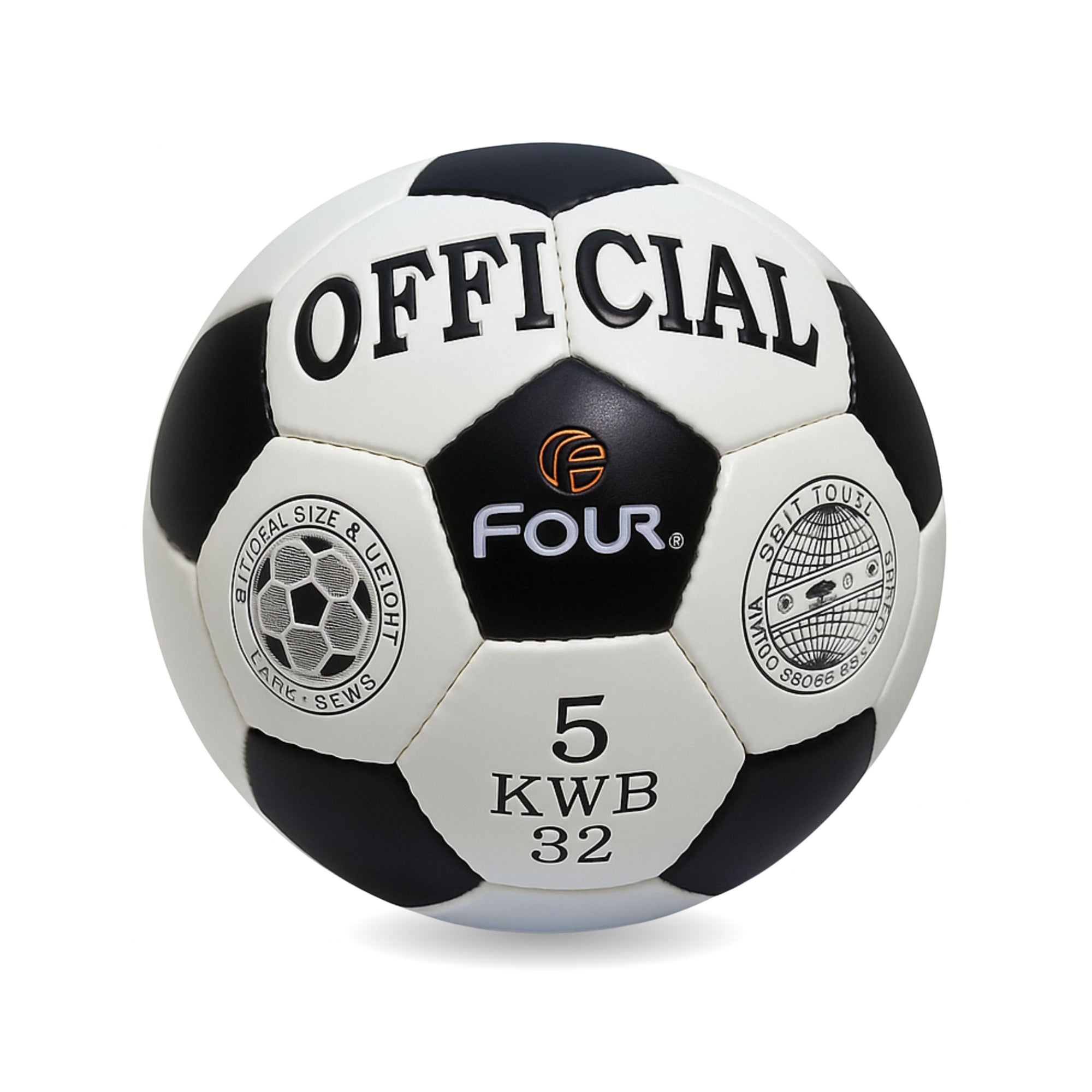 Balón de Futbol N°5 Four Oficial Blanco Negro