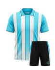 Set de Fútbol Sublimado Modelo Fenerbahce — Celeste/Blanco