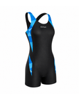 Traje de Baño Natación Mujer Four Hydrofit Negro Azul