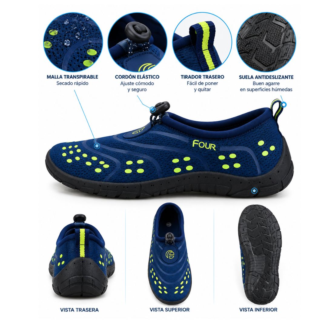 Zapatillas De Agua Four Aquaflex Unisex Niños