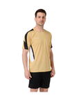 Camiseta de Futbol y Short - - Set Genova Dorado Negro (Talla M)