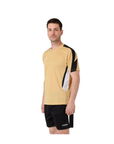 Camiseta de Futbol y Short - - Set Genova Dorado Negro (Talla M)