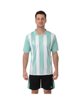 Set de Fútbol Sublimado Modelo Fenerbahce — Turquesa/Blanco