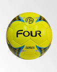 Pelota de futbolito de bote medio amarillo neon