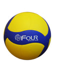 Balón de Voleibol Microfibra N°5 Four Soft Pu Amarillo