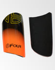 Canilleras de Futbol - Four Xtrem Naranjo Negro