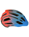 Casco Bicicleta Ajustable -  Wolfbase Celeste Naranjo