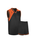 Uniforme de Basquetbol Negro Naranjo - Four Houston