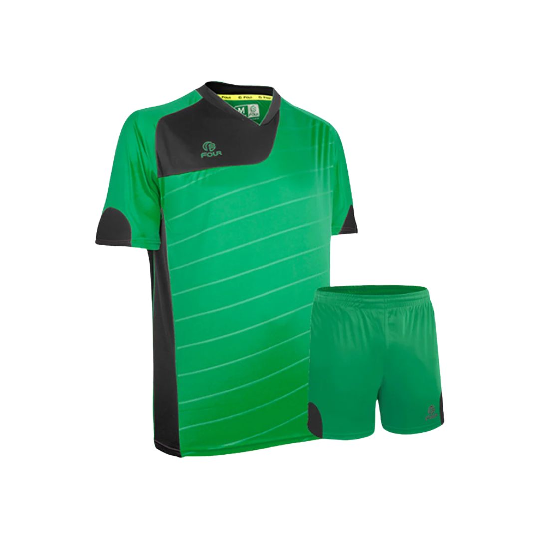 Camiseta de Futbol + Short Verde Negro - Four Torino - Talla M