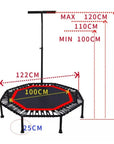 Trampolín Fitness Con Mango 1,2M