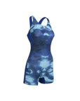 Traje de Baño Mujer Natación Boxer - Four Azul Aqua