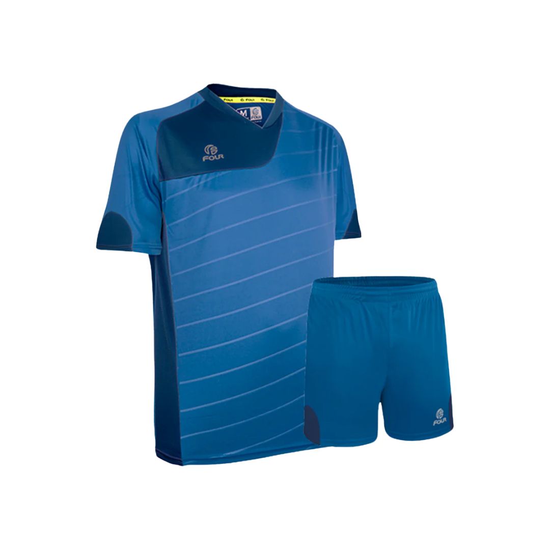 Camiseta de Futbol y Short - Azul Rey Azul Marino - Four Torino ...