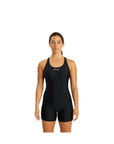 Traje de Baño Mujer Natación Boxer - Four Liso Negro