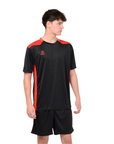 Camiseta de Futbol y Short - Negro Rojo - Four Betis