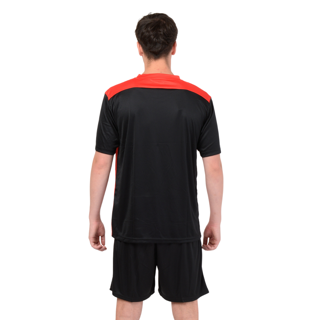 Camiseta de Futbol y Short - Negro Rojo - Four Betis