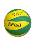 Balón de Voleibol Four PU052A N°5 Verde/Amarillo de Microfibra | Tamaño Oficial