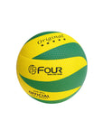 Balón de Voleibol Four PU052A N°5 Verde/Amarillo de Microfibra | Tamaño Oficial