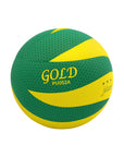 Balón de Voleibol Four PU052A N°5 Verde/Amarillo de Microfibra | Tamaño Oficial