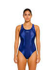 Traje de Baño Mujer Natación Azul Marino - Four