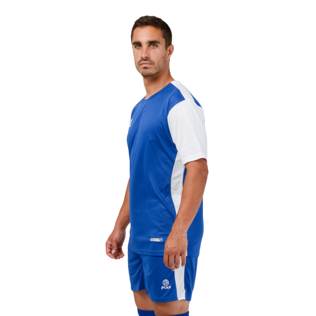 Camiseta de Futbol y Short - Azul Rey Blanco - Four Empoli