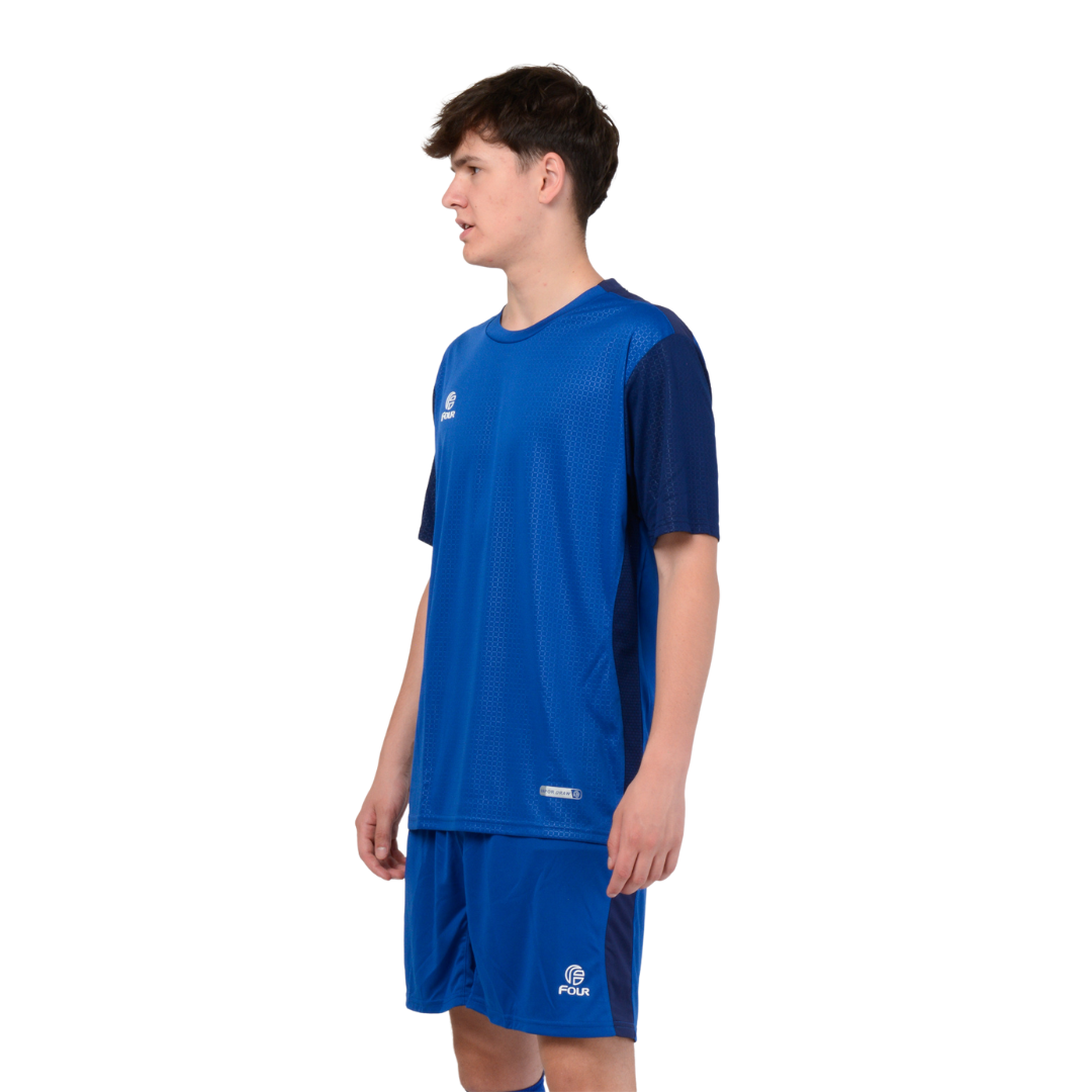 Camiseta de Futbol y Short - Azul Rey y Azul Marino - Four Empoli