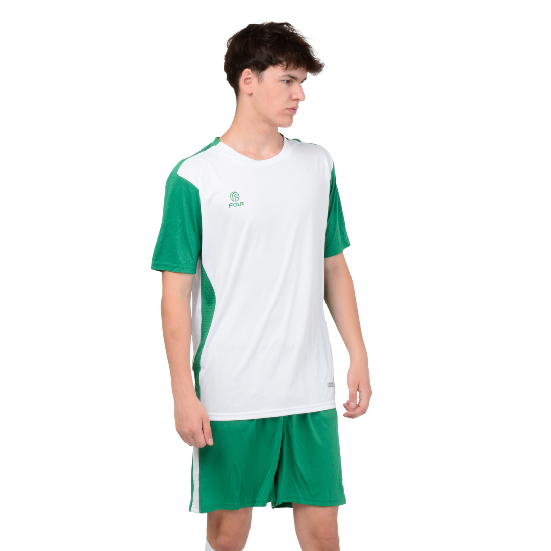 Camiseta de Futbol y Short - Blanco Verde - Four Empoli