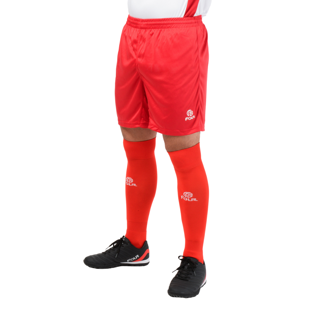 Camiseta de Futbol y Short - Blanco Rojo - Four Dortmund