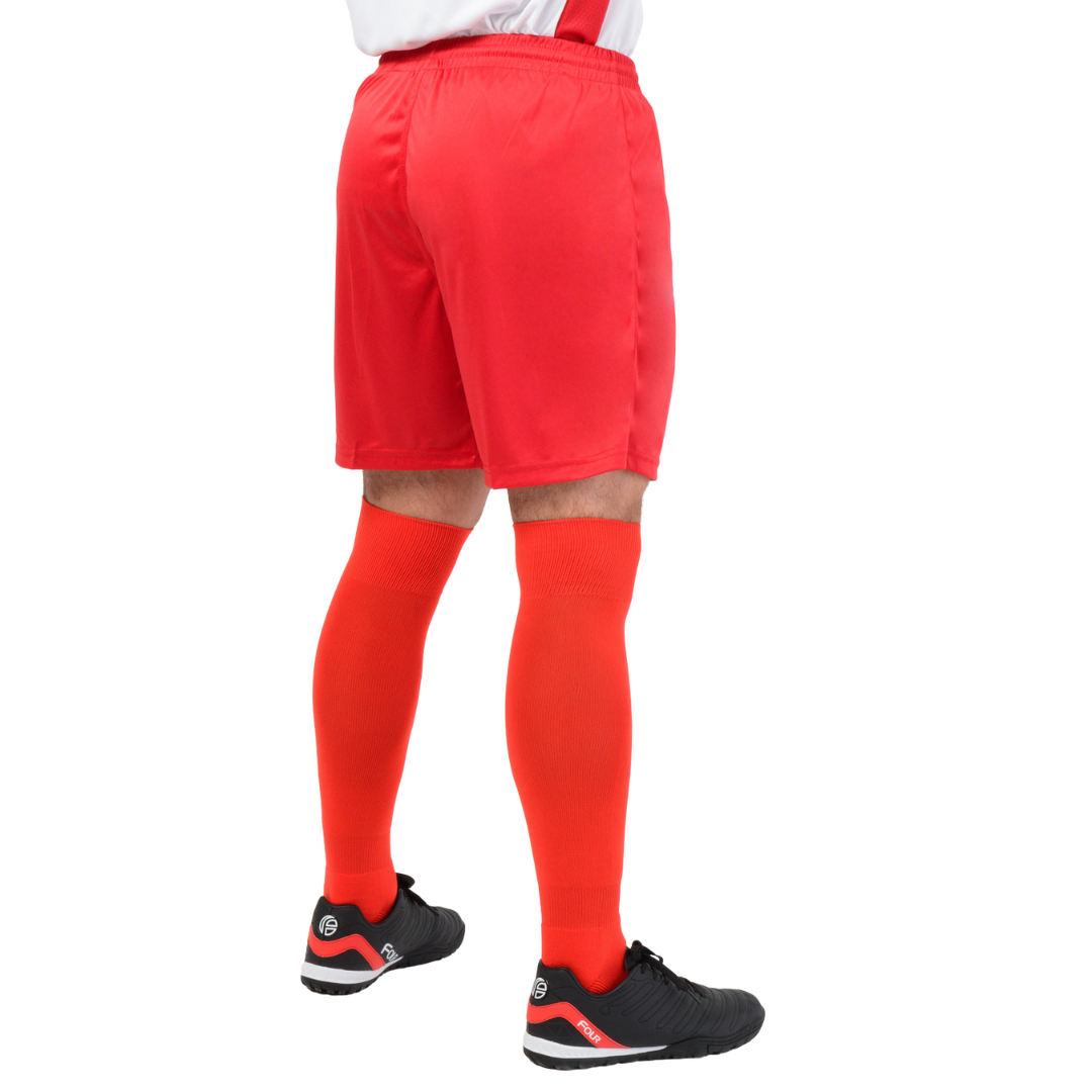 Camiseta de Futbol y Short - Blanco Rojo - Four Dortmund