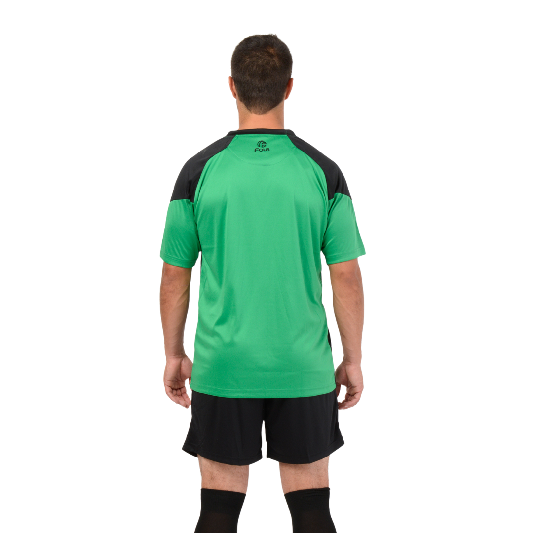 Camiseta de Futbol y Short - Verde Negro - Four Dortmund