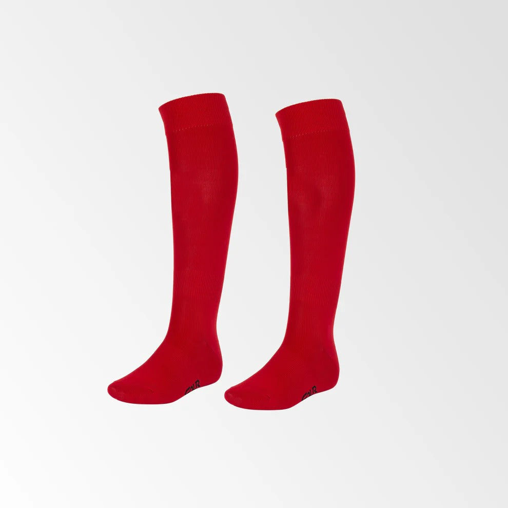 Calcetines infantiles de futbol rojos