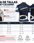 Traje de Ciclismo Orbea Negro Azul Manga Corta