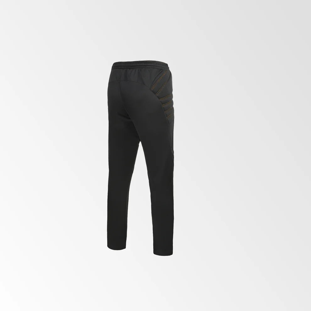 Pantalon acolchado para arquero de futbol con protecciones color negro