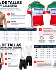 Traje de Ciclismo Quick Step Rojo Verde Blanco Manga Corta
