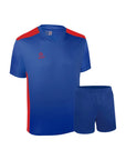 Camiseta de Futbol + Short Azul Rojo - Four Palermo - Niños 8 a 14 Años