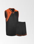 Uniforme de Basquetbol Negro Naranjo - Four Houston