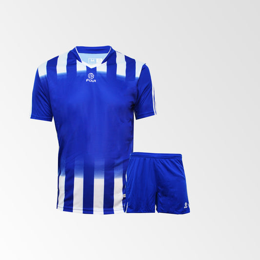 Pack 14 Camisetas de Fútbol y Short Four Bilbao Azul Blanco Talla M