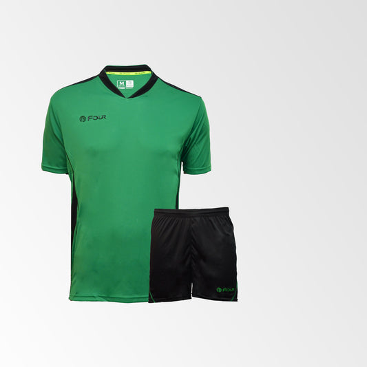Pack 8 Camisetas de Fútbol y Short Four Birmingham Verde Negro Talla M/7 L/1