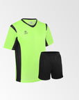 Camiseta de Futbol + Short Verde Neón Negro - Four New Bundesliga - Talla M