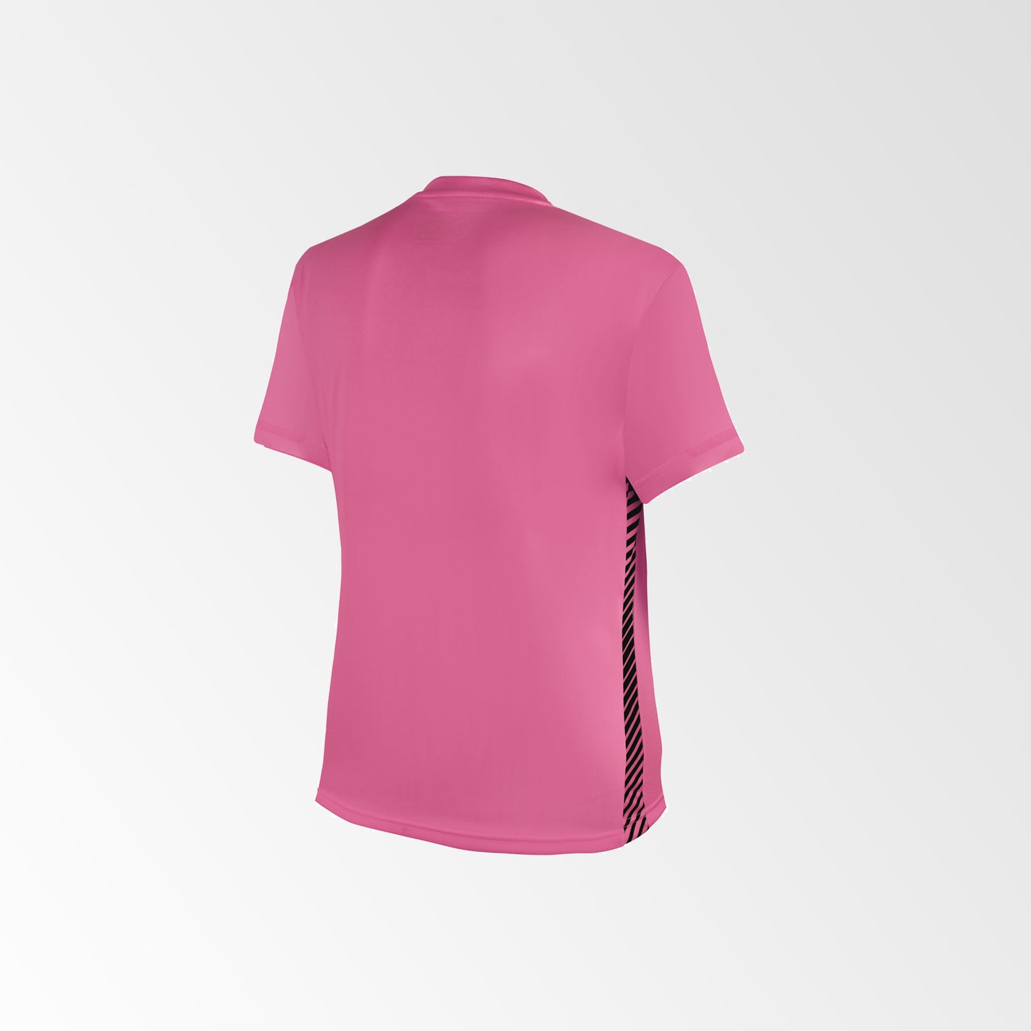 Camiseta de Futbol Mujer y Short Modelo Olympique Fucsia-Negro