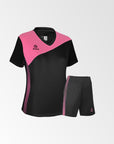 Camiseta de Futbol + Short Mujer Negro Fucsia - Olympique