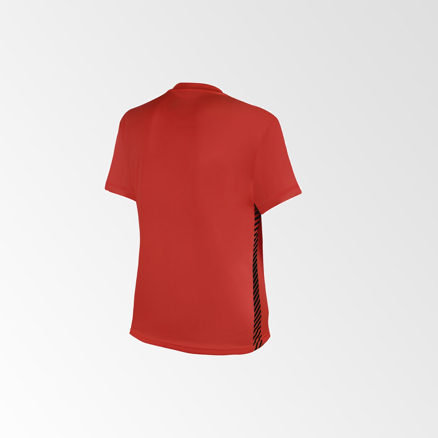 Camiseta de Futbol Mujer y Short Modelo Olympique Rojo Negro
