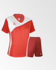 Camiseta de Futbol + Short Mujer Rojo Blanco - Olympique